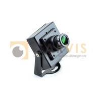 Миниатюрная черная камера видеонаблюдения CARVIS MC-403 с регулируемым объективом и зеленым фильтром на передней панели, закрепленная на регулируемой опоре с возможностью крепления к различным поверхностям.